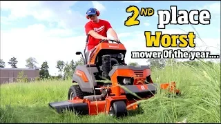 Best & Worst lawn Mower of the Year- Husqvarna, Toro Grandstand or Wright stander z