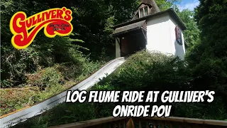 Gulliver's Kingdom Log Flume Ride onride Pov July 2022