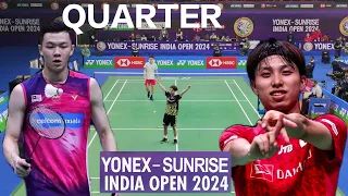 KODAI NARAOKA V/S LEE ZII JIA YONEX-SUNRISE INDIA OPEN 2024 | QUARTER