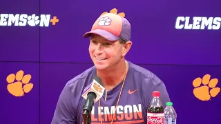 Swinney on fall camp start, Clemson in realignment shifts