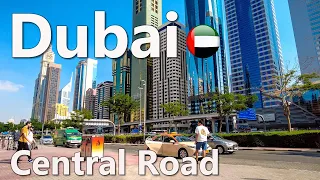 Sheikh Zayed Road Dubai Walking Tour 4K 🇦🇪