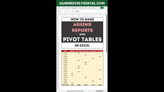 Create Aging Analysis Reports in Excel with Pivot Table, VLOOKUP & IF Functions: Free Excel Template