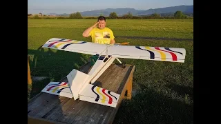 GIANT 2.5m PRIMARY 100 plane with new CDI unit Test flight