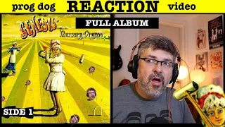 "Nursery Cryme" Genesis FULL ALBUM "Musical Box" "Absent Friends" "Hogweed" (reaction episode 823)