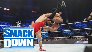 Shinsuke Nakamura & Rick Boogs vs Jinder Mahal & Shanky - Smackdown 01/28/22 Highlights