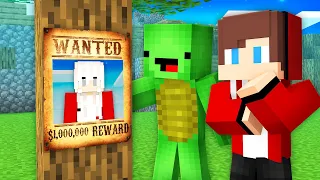 JJ Girl is Wanted in Minecraft! - Maizen Mikey and JJ