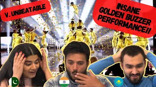 AMERICA'S GOT TALENT: V. UNBEATABLE MIND BLOWING Golden Buzzer Performance REACTION