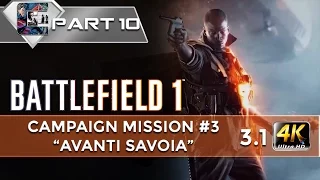 Battlefield 1 - Walkthrough / HARD - Mission 3 "Avanti Savoia!" Chapter 1 (4K/60FPS)