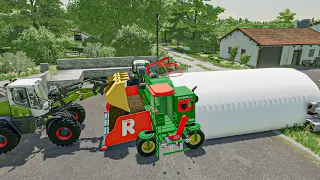 Making giant silage bag with 1.000.000 L of maize silage | Farming Simulator 22