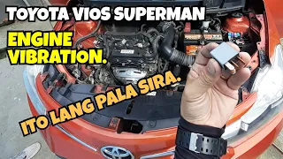 TOYOTA VIOS SUPERMAN ENGINE VIBRATION.