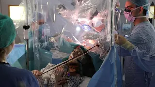 Surgical feat: Brain tumour removed while patient plays violin