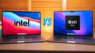 M1 Max VS Intel 16" MacBook Pro  | The Difference is SHOCKING!