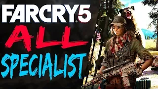 Far Cry 5 ALL SPECIALISTS, GUNS FOR HIRE, FANG FOR HIRE - Specialists Abilities