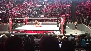 Roman Reigns & Sasha Banks vs Rusev & Charlotte | WWE Raw Oakland, CA 10/10/2016
