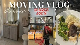 MOVING VLOG EP.2 | Trader Joe's Finds, Bathroom Makeover, & Cooking in My New Kitchen