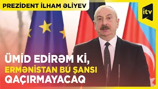 Prezident İlham Əliyev: Ermənistana beş prinsip əsasında sülh müqaviləsi təklif etmişik