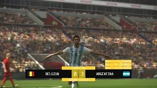 PES 2019 | BELGIUM vs. ARGENTINA | FULL MATCH GAMEPLAY