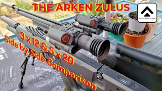 The Arken Zulus 3 x 12 & 5 x 20 Side by Side Comparison