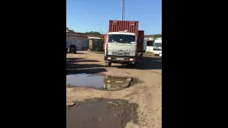 Мастер класс как сдавать Камаз с Прицепом