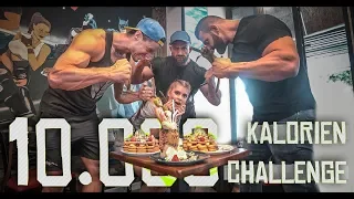 50kg Mädchen VS 3 Bodybuilder - 10.000 kcal in 5 Stunden!