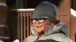 This Toronto boy's priceless reaction to shovelling snow has made him an internet sensation