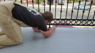 Laying Liquid Rubber - Balcony Floor Repair with Liquid Rubber (Part 3 of 3)