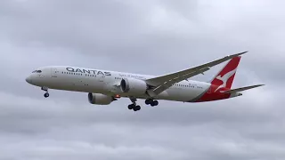 Qantas Boeing Dreamliner 787 VH-ZNA First Arrival into Adelaide