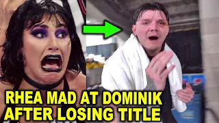 Rhea Ripley Mad at Dominik Mysterio After Losing Title to Trick Williams - WWE News