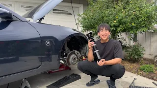 SLAMMING THE 350Z! | BC RACING COILOVER INSTALL