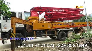 Xe bồn chở và Xe Bơm Bê Tông JUNJIN HYUNDAI JXZR38-5.16HP Bê Tông Duyên Hải