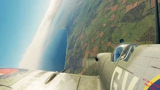 DCS World: Spitfire MK IX vs BF109K4 dogfight - GoPro View