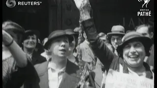 FRANCE / POLITICS: Suffragettes protest in Paris (1936)