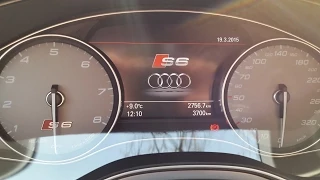 Audi S6 Quattro 4.0TFSI V8 450PK Acceleration 0-200 (2015)