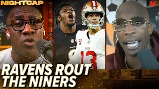 Shannon Sharpe & Chad Johnson react to Lamar Jackson & Ravens trashing 49ers | Nightcap