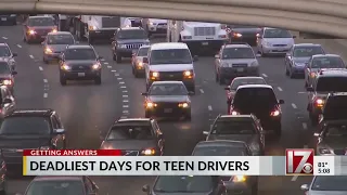 100 deadliest days for teen drivers in effect throughout North Carolina, officials warn