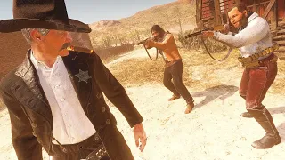 Brutal Outlaw Combat and Quickdraws Episode 2 | Red Dead Redemption 2 Modded Gameplay - No Deadeye