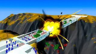 Biggest Destructible Bridge Battle Ever Created in Ravenfield