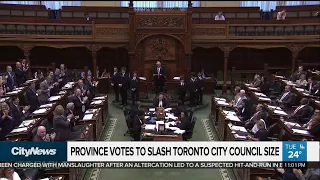 Toronto city council slashed by provincial government