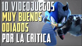 10 VIDEOJUEGOS muy BUENOS que fueron ODIADOS por la CRÍTICA