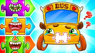 School Bus Lost Teeth 😱 | +MORE Wheels On The Bus | YUM YUM Kids Songs