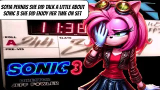 Sonic 3 Sophia Pernas Amy Rose Or Human Character Role Interview Let's Talk SEGA NEWS