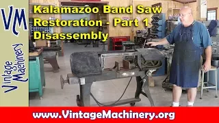 Kalamazoo P-45 Band Saw Restoration - Part 1: Disassembly