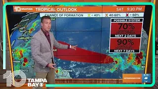 Tracking the Tropics: Tropical depression likely to form in Atlantic over next day or two