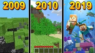 10 ANOS DE MINECRAFT! A EVOLUÇÃO DE 2009 A 2019! CONFIRA TODAS AS MUDANÇAS!