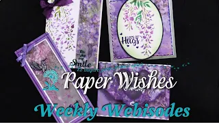 4 Beautiful Cards Using Wisteria Collection by Crafter's Companion