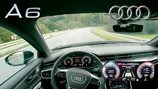 2023 Audi A6 ACTIVE LANE ASSIST real life test | Audi A6 POV Drive travel assist ACC✔️