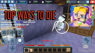 Top ways to die in blockmanGO