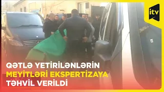 Sumqayıtda evdə qətlə yetirilən şəxslərin meyitləri ekspertizaya təhvil verilib