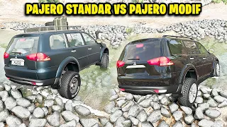 PAJERO STANDAR VS PAJERO MODIF MENANG MANA?? - BeamNG Drive