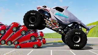 Monster Truck Crashes #23 - Beamng drive